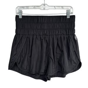 Free People Running Shorts Lined Black Workout Women’s Size Large